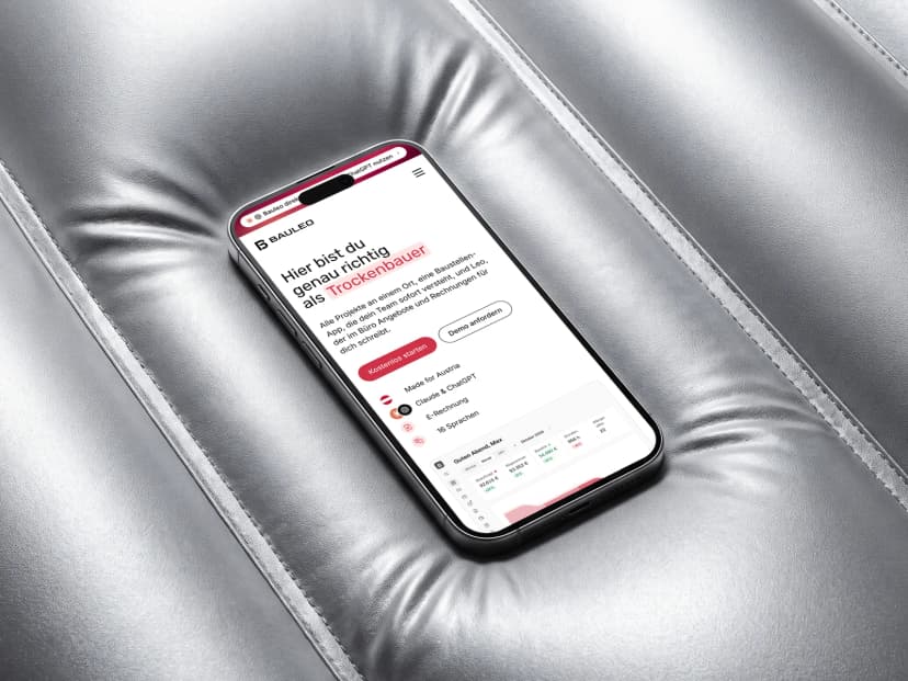 Website-Mockup Bauleo
