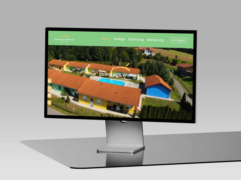 Betreutes Wohnen Burgenland website mockup