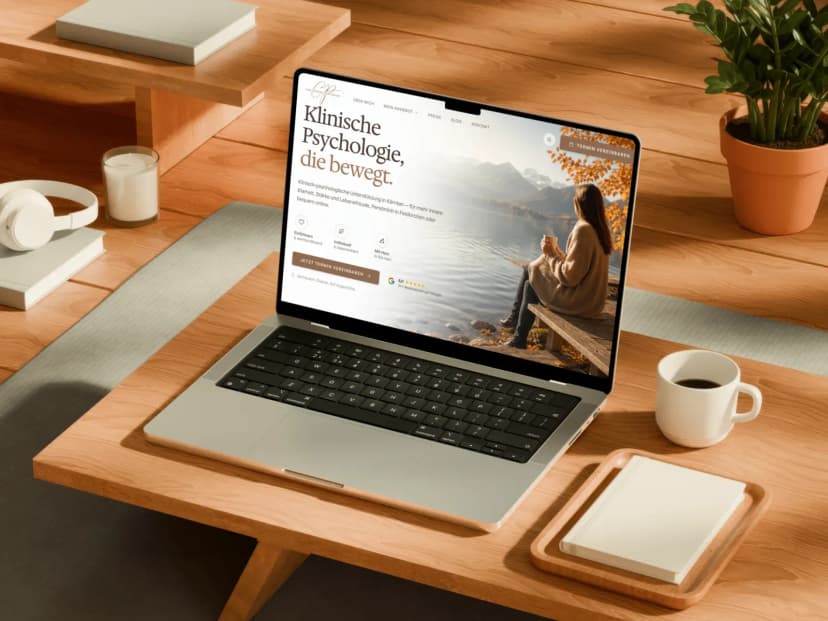 Christina Pedretscher website mockup