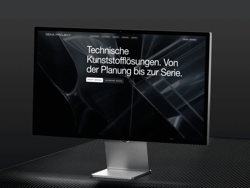 GEHA website mockup