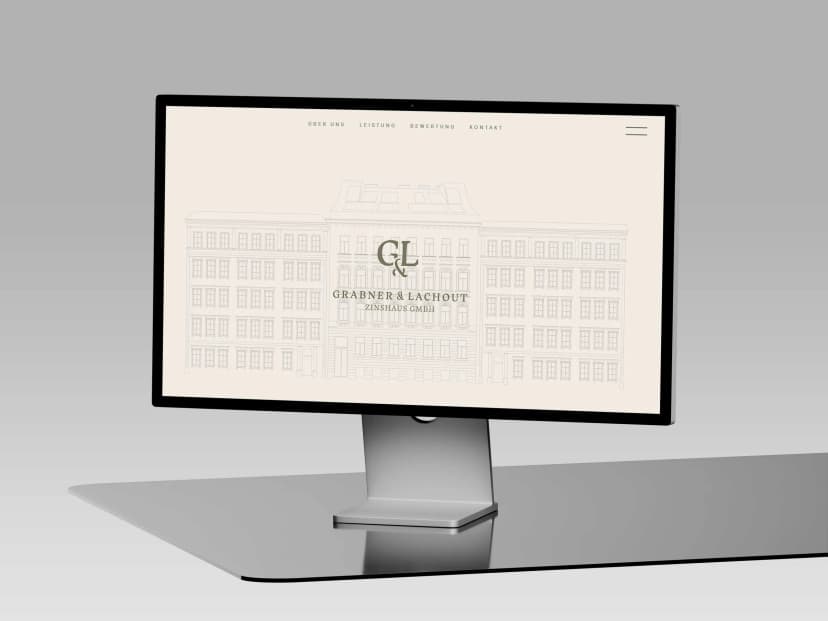 Grabner & Lachout Zinshaus GmbH website mockup