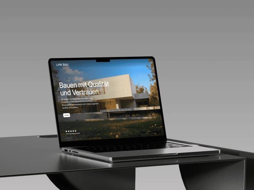 LMK BAU website mockup