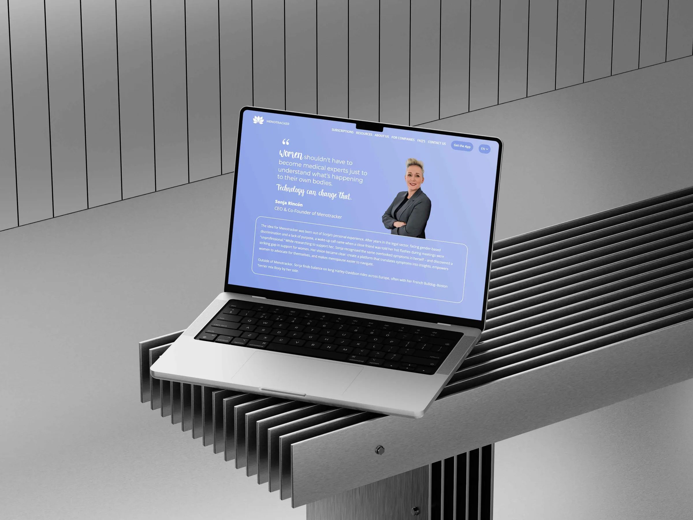 Website von Menotracker – Bild 4