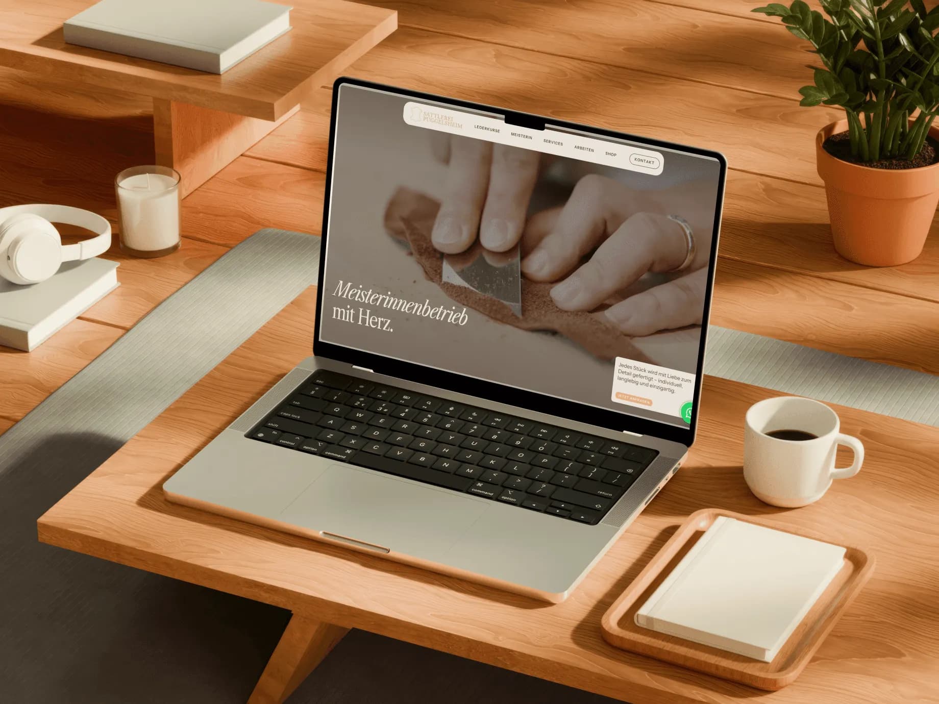 Website von Sattlermeisterin Laura Puggelsheim – Bild 1