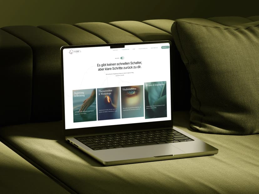 Yvonne’s Welt website mockup