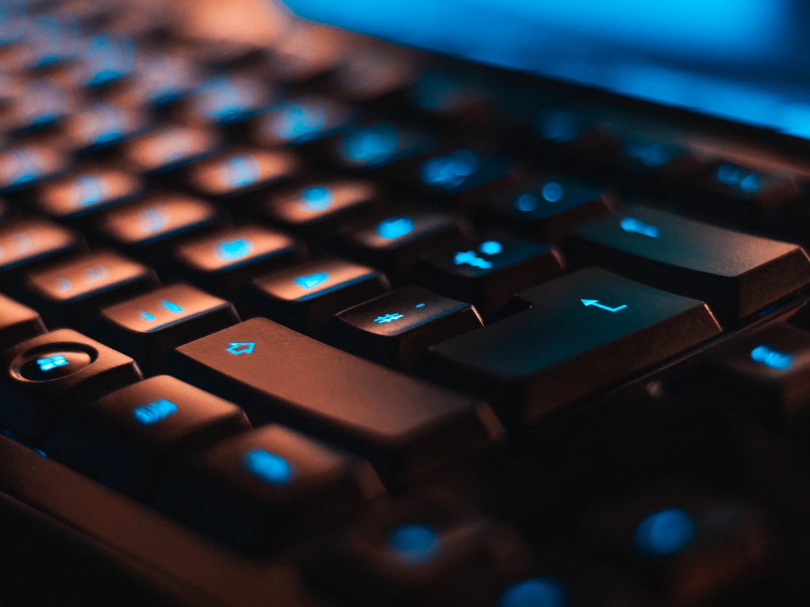 Close-up of a computer keyboard