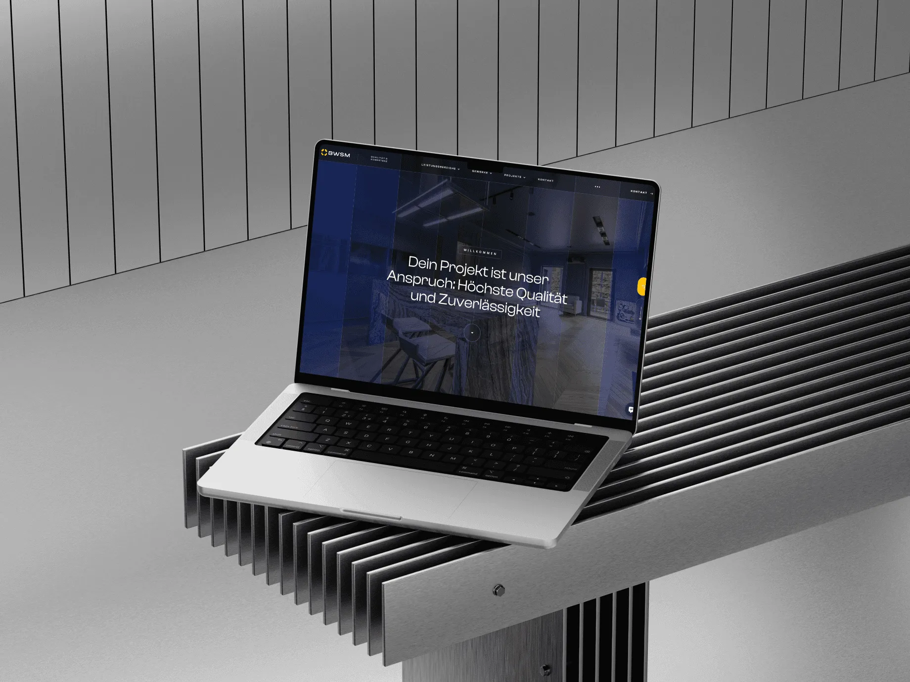 Mockup der Website von BWSM