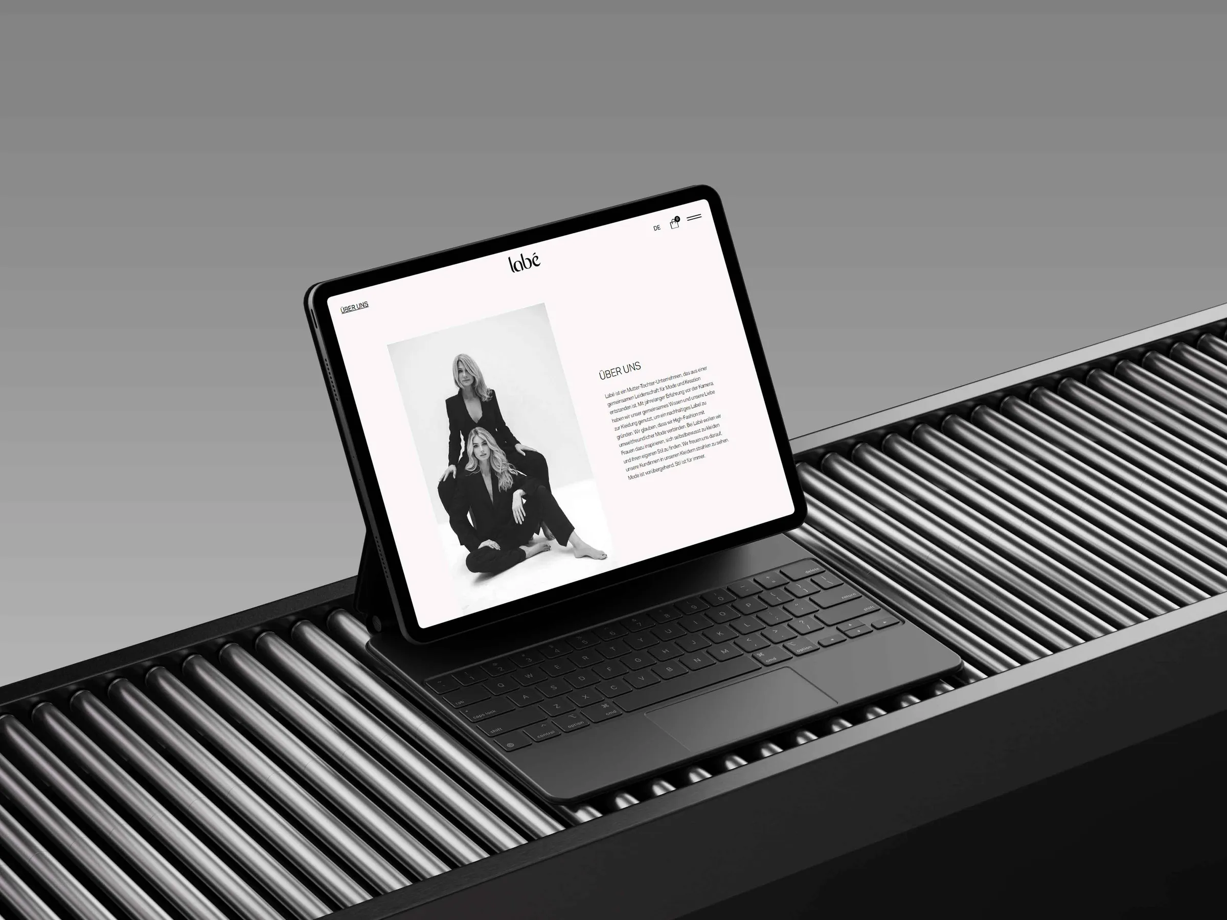 Mockup of the Labé website