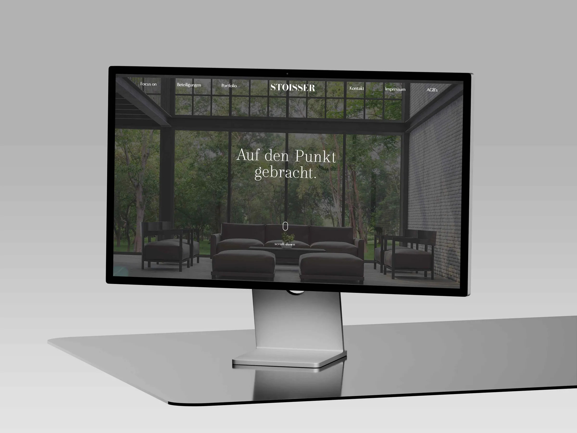 Mockup der Website von Stoisser Immobilien Holding