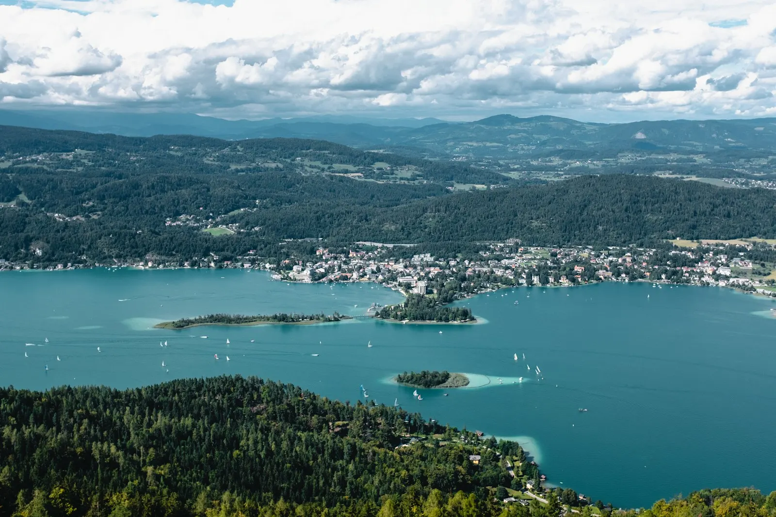 Luftbild von Klagenfurt am Wörthersee